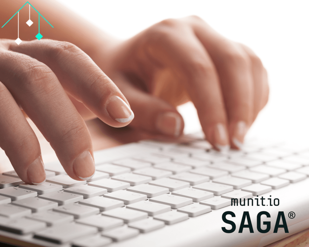 Close-up of a professional’s hands typing on a white keyboard, demonstrating one aspect of what do you do in cyber security—actively managing digital systems and data protection protocols.