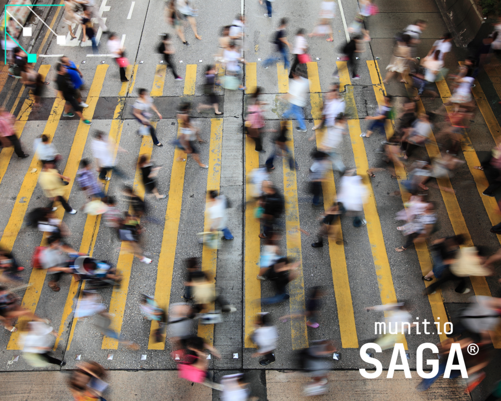 Crowds of people crossing a busy street, representing the scale of exposed data that an automatic stealer logs detection tool can identify and protect against to secure organizations.