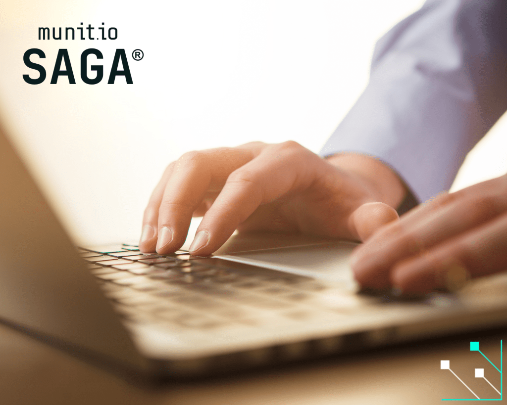 Close-up of hands typing on a laptop keyboard, representing how an automatic stealer logs detection tool empowers cybersecurity teams to protect sensitive data in real time.