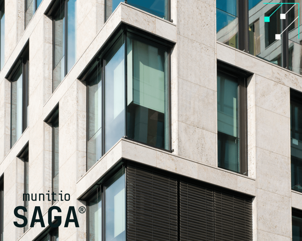 A modern office building with reflective windows, symbolising the corporate environments targeted in discussions about What are initial access brokers and how they sell access to organisational systems.